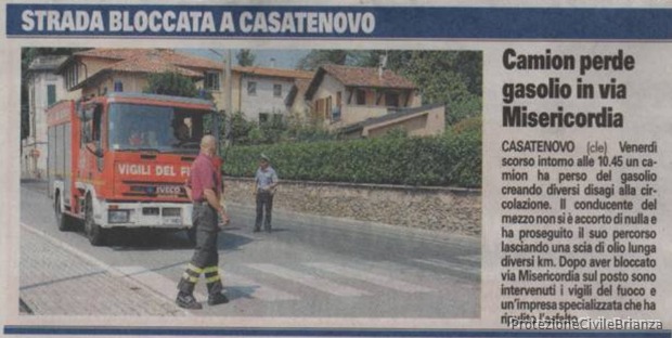 Intervento per strada